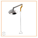 Ducha torrencial en acero inoxidable.