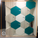 Locker en madera enchapado en fórmica.