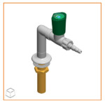REF 1000/245 Columna con un grifo para agua. Montaje en mesa